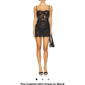 NBD Black Lace Mini Dress